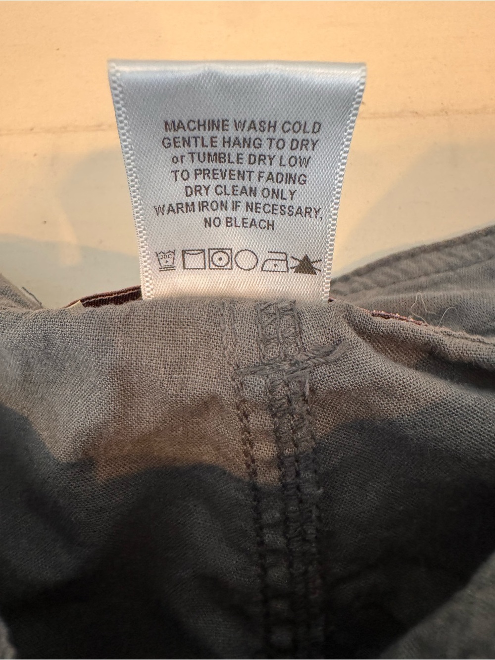 Prairie Underground Busking Pants Grey Organic Cotton Cargo Utility Size S - Picture 8 of 8